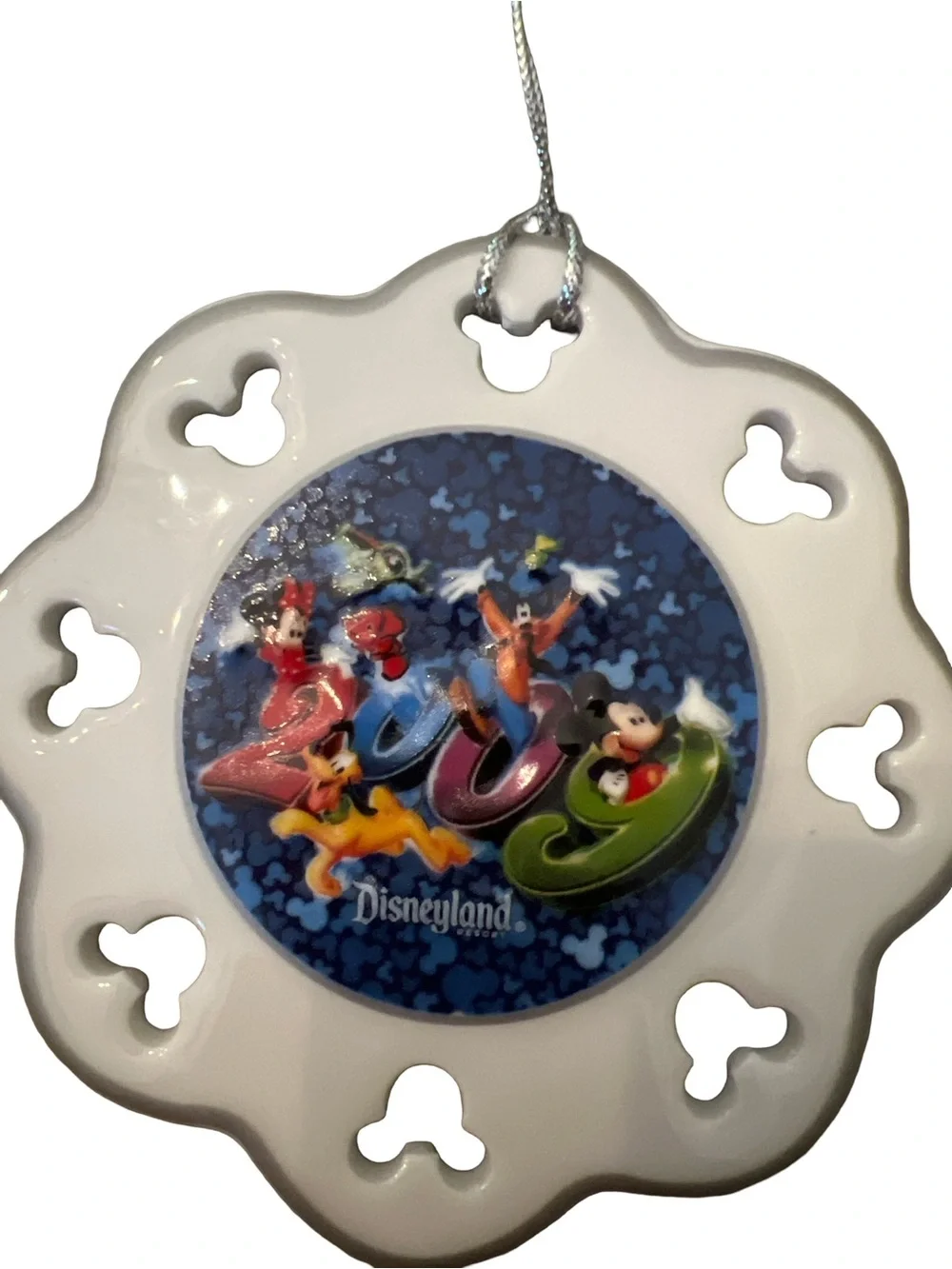 Disney Pixar Snowflake Raised 2009 Collectible Ceramic Ornament